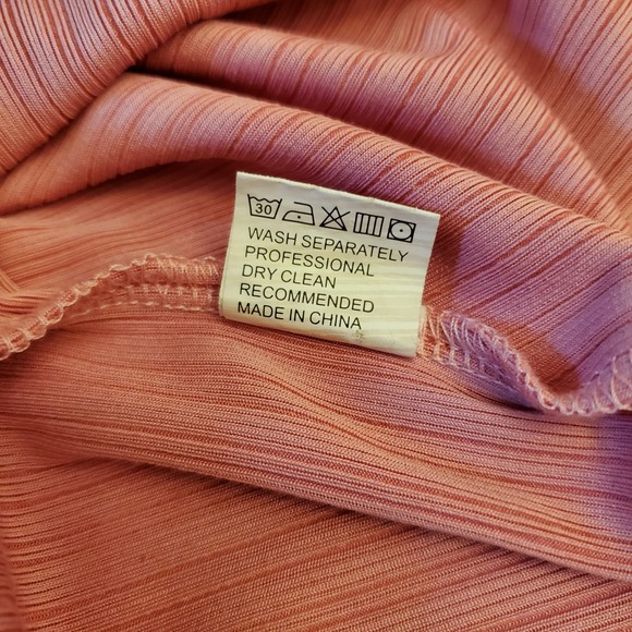 Women Maxi Dress Size M Pink Knit Long Sleeve Bodycon Stretch Stylish‎ Pullover - Picture 10 of 16